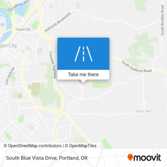 South Blue Vista Drive map