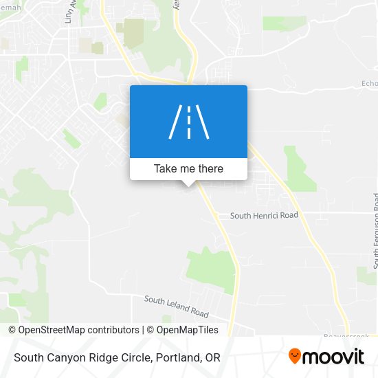 South Canyon Ridge Circle map