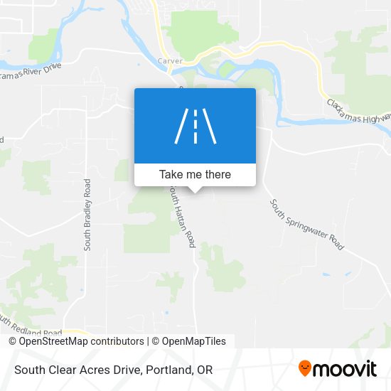 Mapa de South Clear Acres Drive
