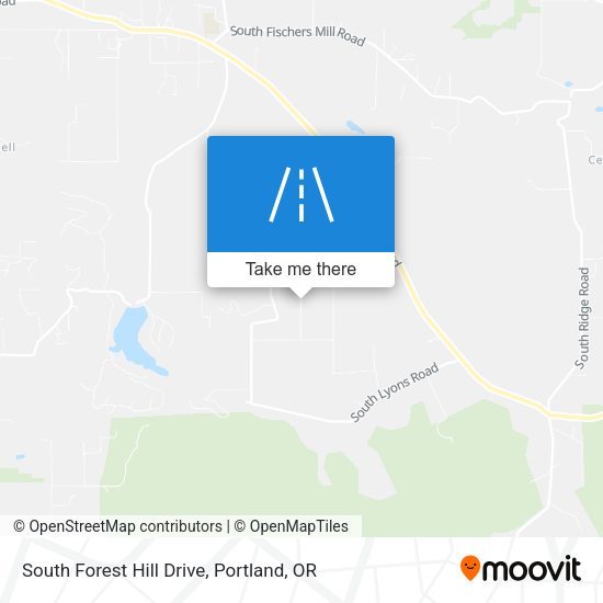 South Forest Hill Drive map
