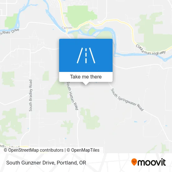 South Gunzner Drive map