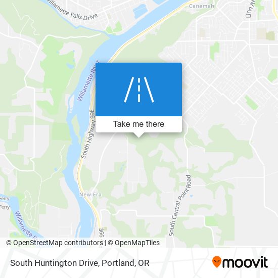 South Huntington Drive map