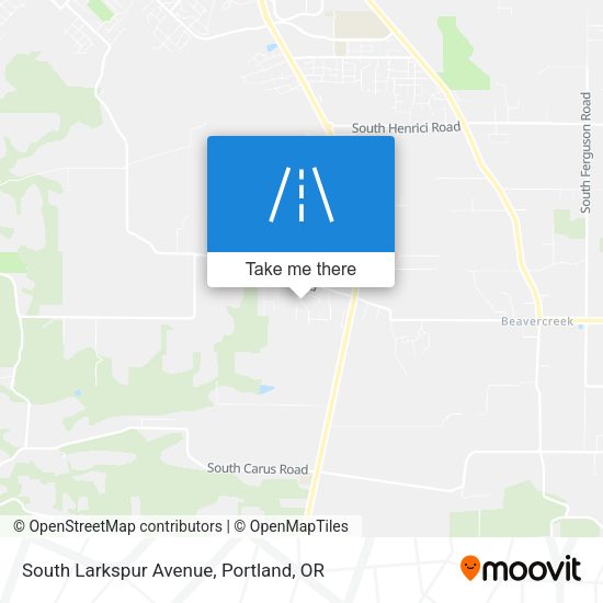 South Larkspur Avenue map