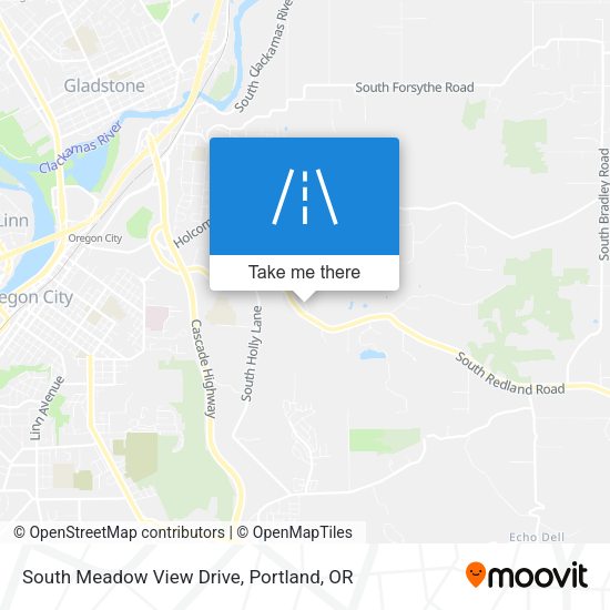 Mapa de South Meadow View Drive