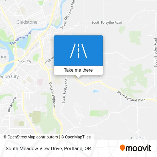 South Meadow View Drive map