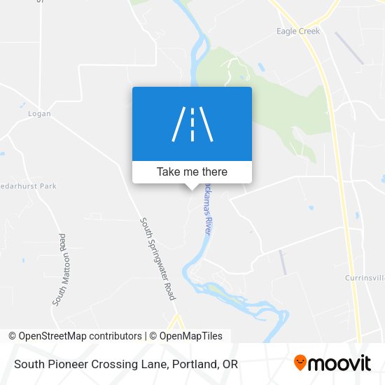 South Pioneer Crossing Lane map