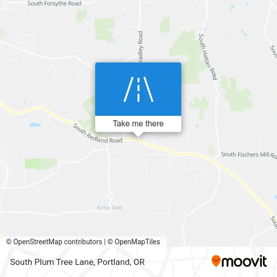 South Plum Tree Lane map