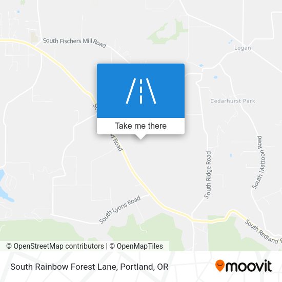 Mapa de South Rainbow Forest Lane