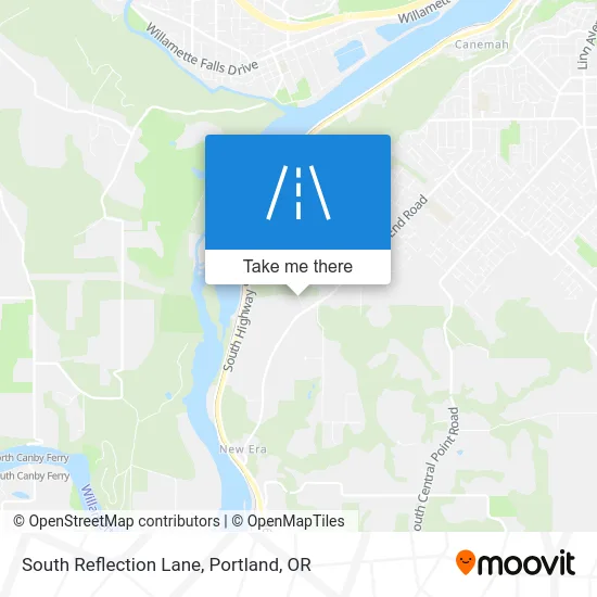 South Reflection Lane map