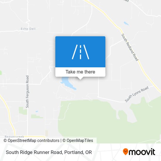 South Ridge Runner Road map