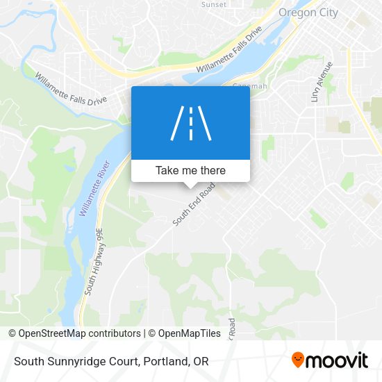 Mapa de South Sunnyridge Court