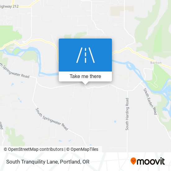 South Tranquility Lane map