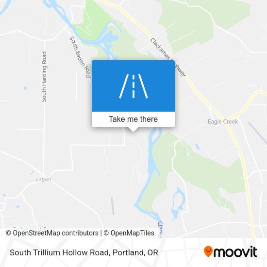 South Trillium Hollow Road map