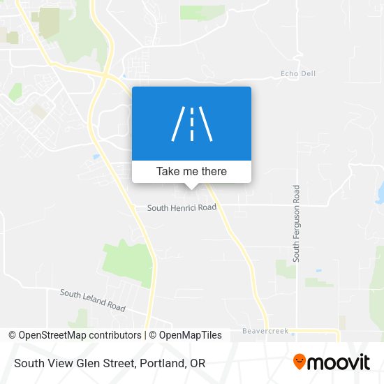 South View Glen Street map