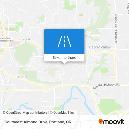 Southeast Almond Drive map