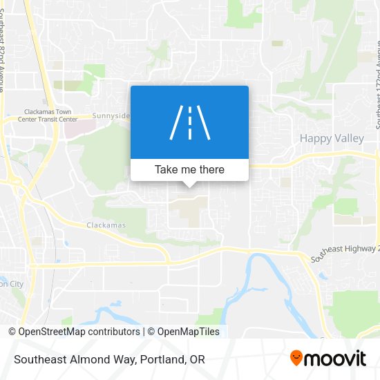 Southeast Almond Way map