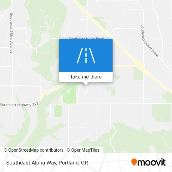 Southeast Alpha Way map