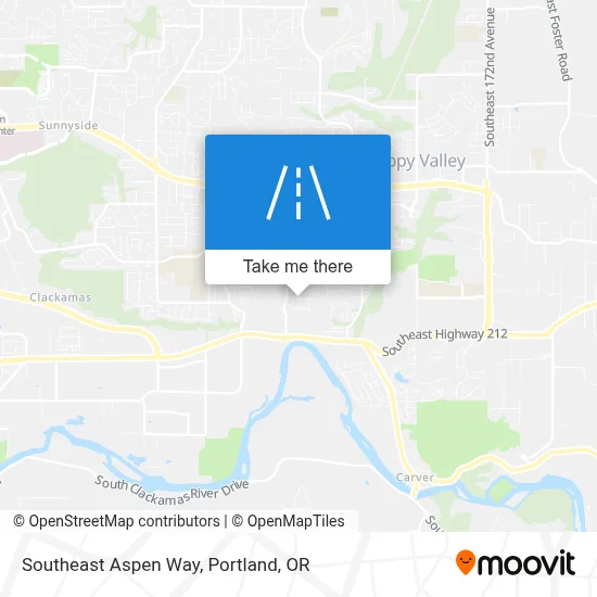 Southeast Aspen Way map