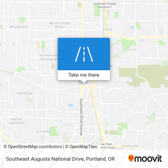 Southeast Augusta National Drive map