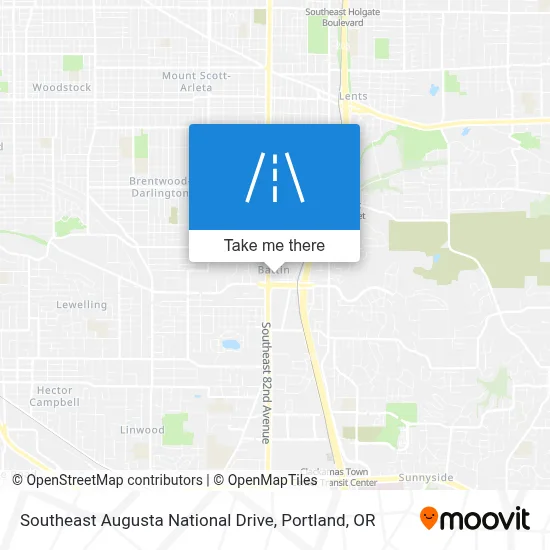 Southeast Augusta National Drive map