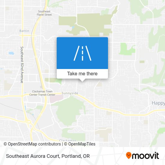 Southeast Aurora Court map