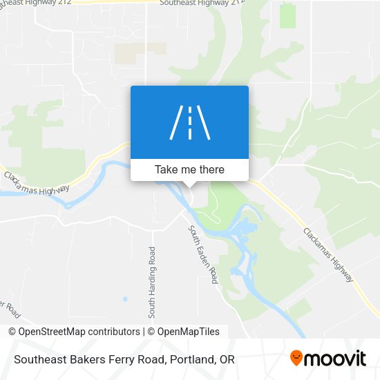 Southeast Bakers Ferry Road map