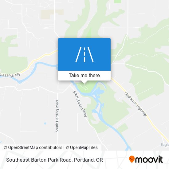 Southeast Barton Park Road map