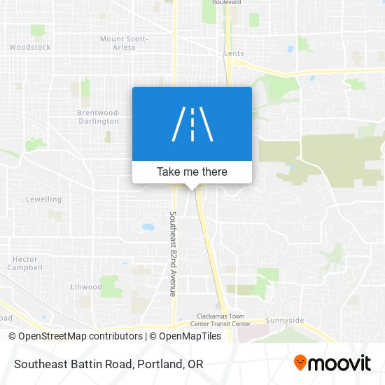 Southeast Battin Road map