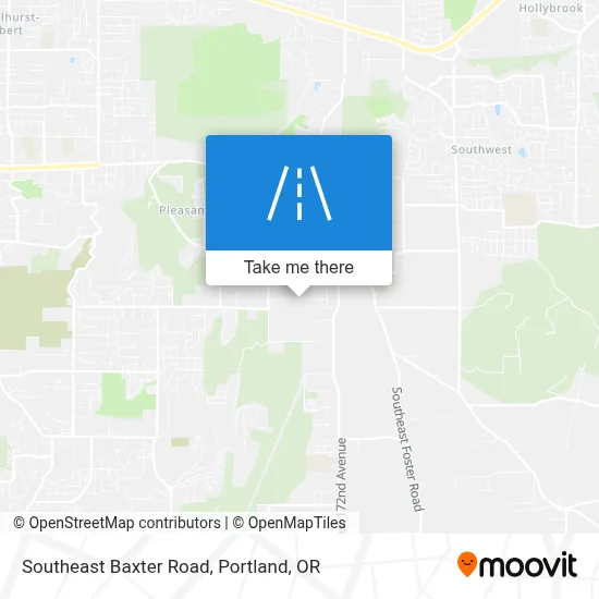 Southeast Baxter Road map