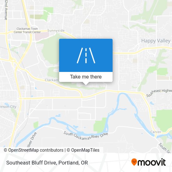 Mapa de Southeast Bluff Drive