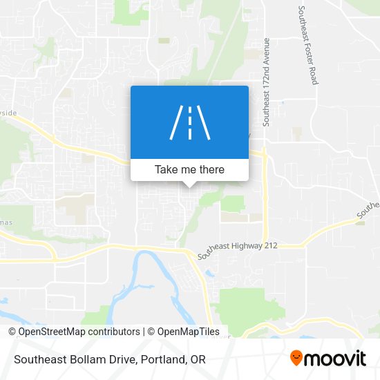 Southeast Bollam Drive map