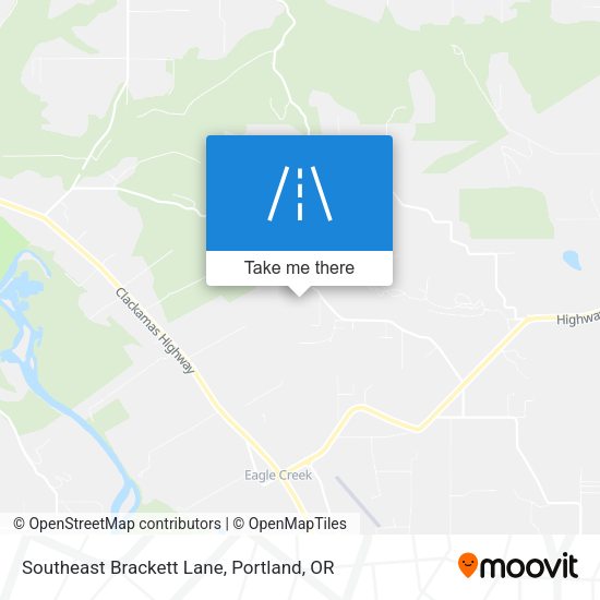 Southeast Brackett Lane map