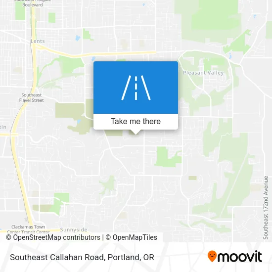 Southeast Callahan Road map