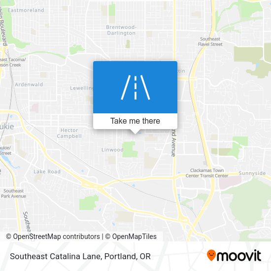 Southeast Catalina Lane map