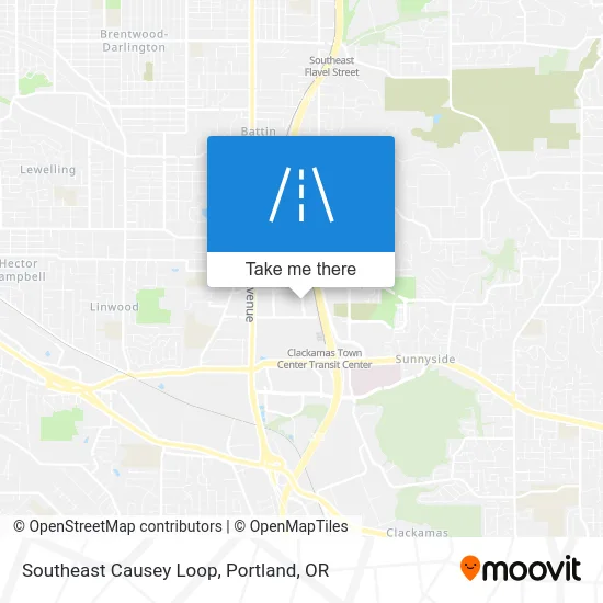 Southeast Causey Loop map