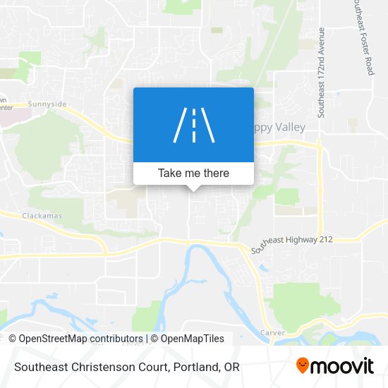Southeast Christenson Court map