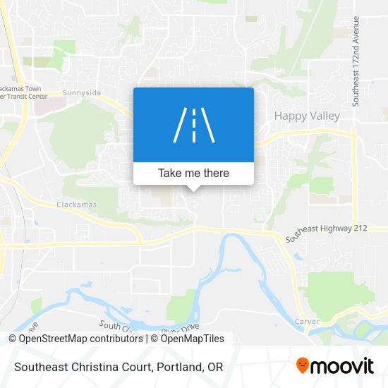 Southeast Christina Court map