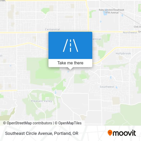 Southeast Circle Avenue map