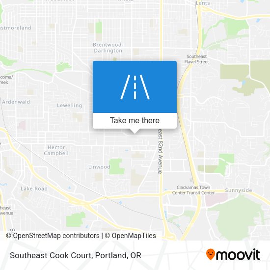 Mapa de Southeast Cook Court