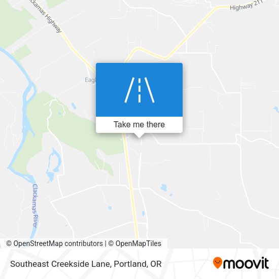 Southeast Creekside Lane map