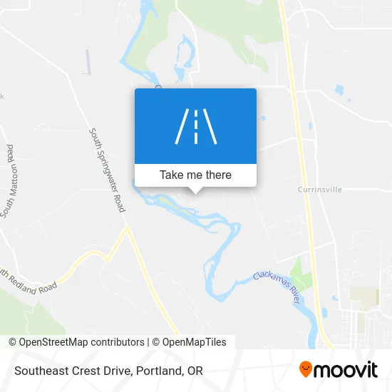 Southeast Crest Drive map
