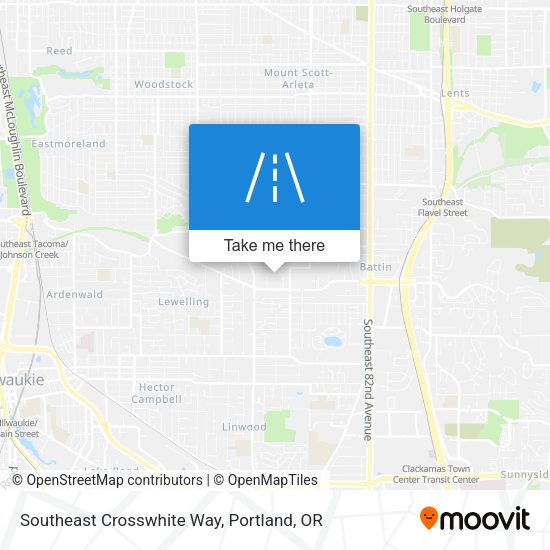 Southeast Crosswhite Way map