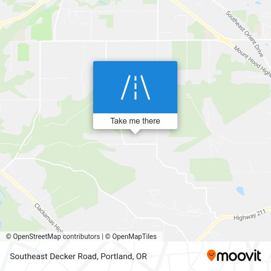 Southeast Decker Road map