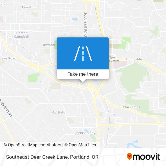 Southeast Deer Creek Lane map