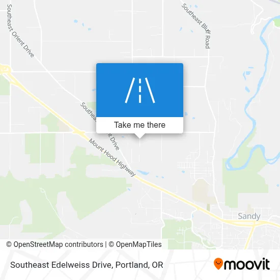 Southeast Edelweiss Drive map