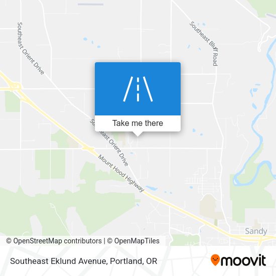 Mapa de Southeast Eklund Avenue
