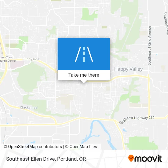 Southeast Ellen Drive map