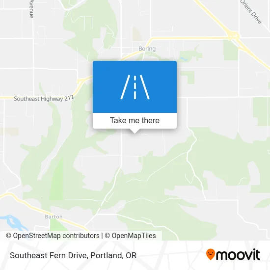 Southeast Fern Drive map