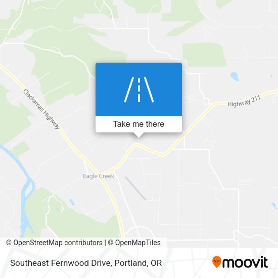 Southeast Fernwood Drive map
