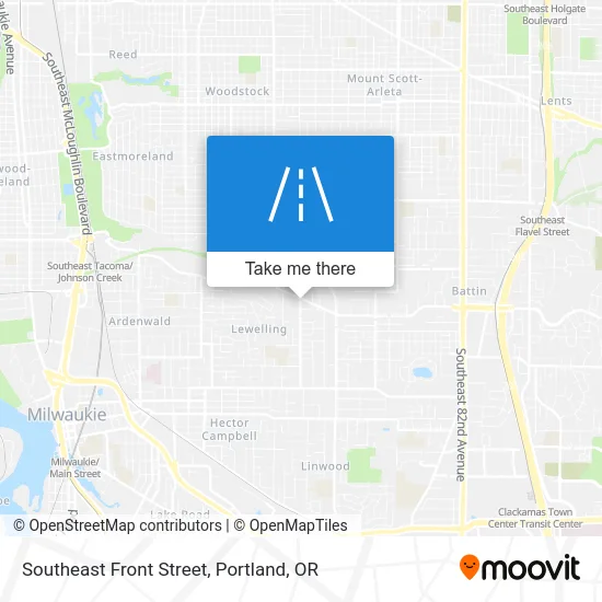 Southeast Front Street map